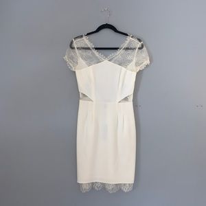 BCBG MaxAzria Nel Lace Dress White Size 4